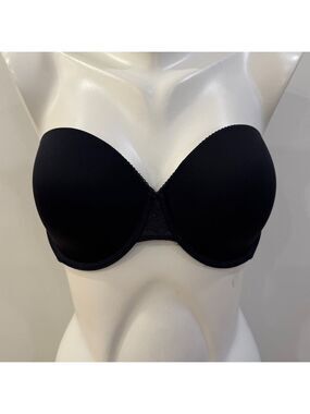Calvin Klein black strapless bra 38C